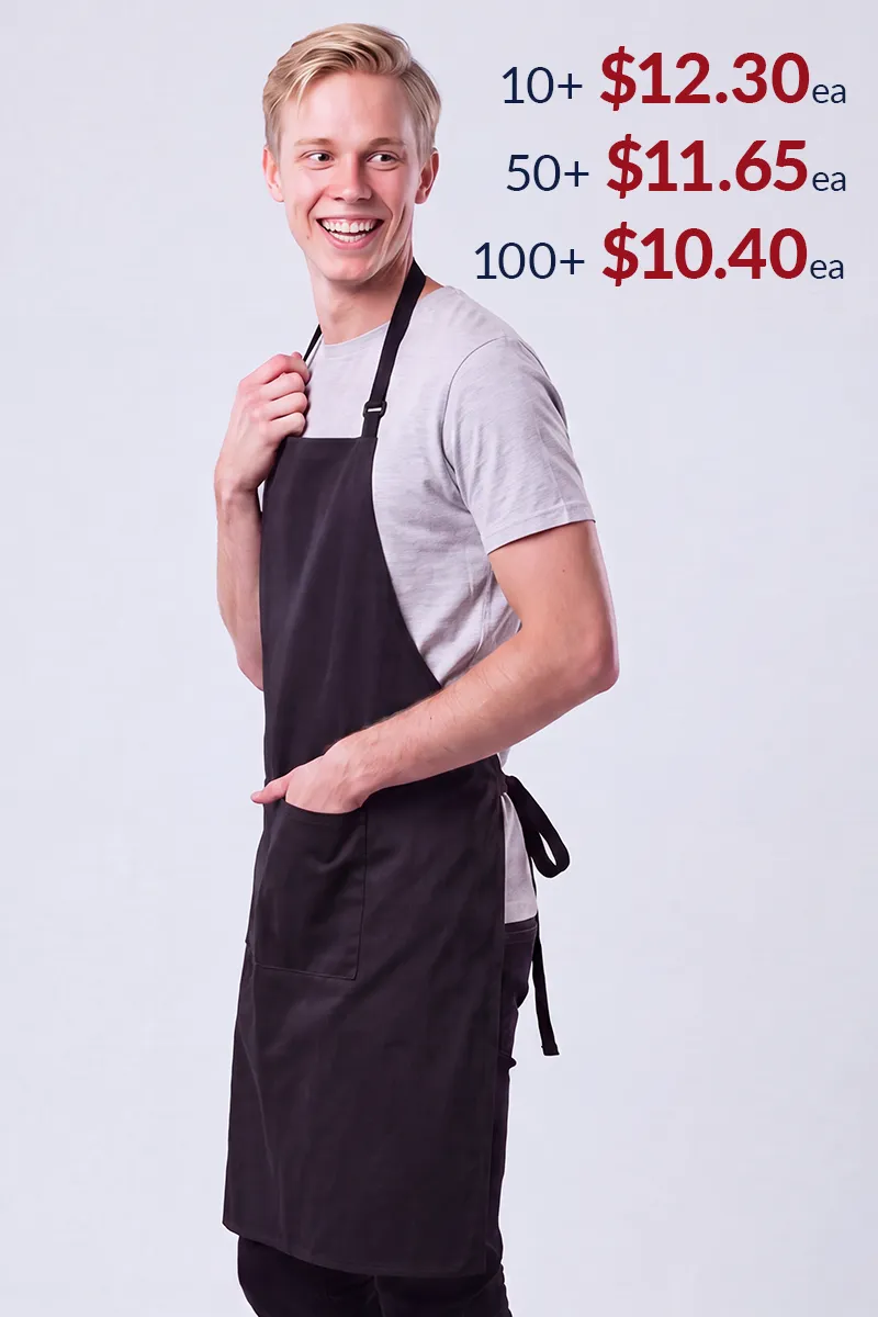 Chef Bib Black