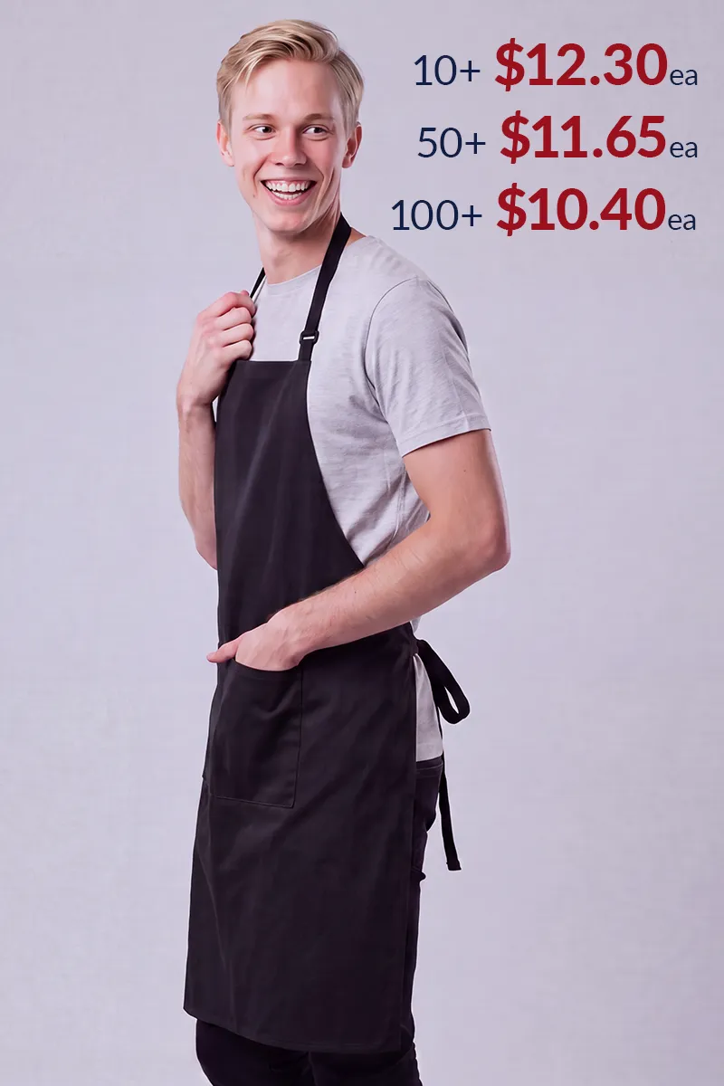 Chef Bib Black