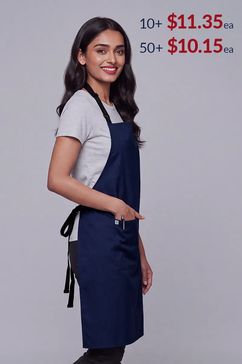Chef Bib Navy 