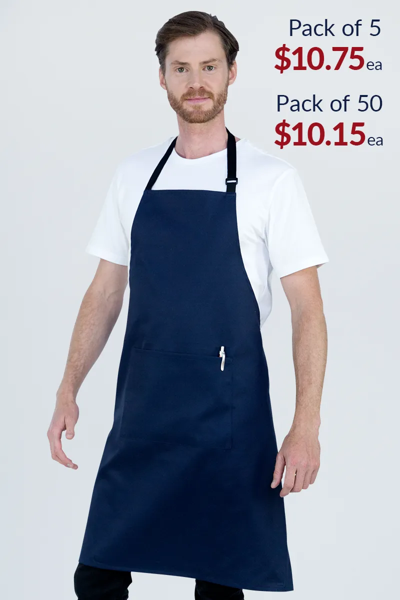 Chef Bib Navy 