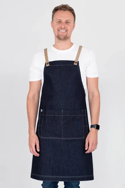 Archie Denim with Coffee Straps