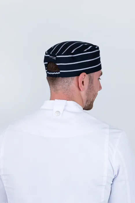 BROOKLYN NAVY AND WHITE STRIPED TRUCKER HAT CITZEE BROOKLYN NAVY AND WHITE STRIPED TRUCKER HAT CITZEE main image 4