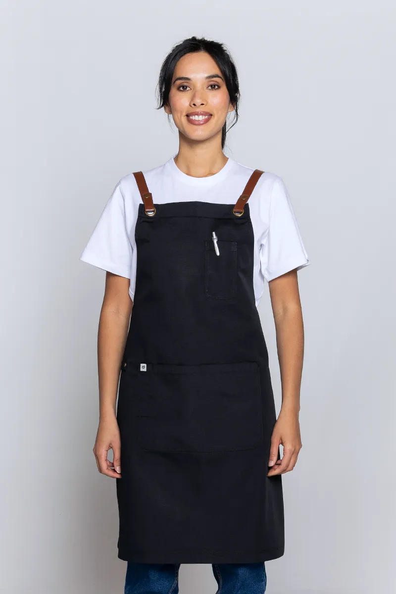 Luca Black Tan PVC Straps