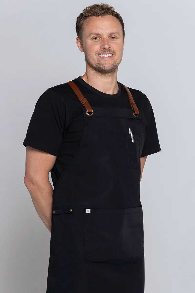 Luca Black Tan PVC Straps