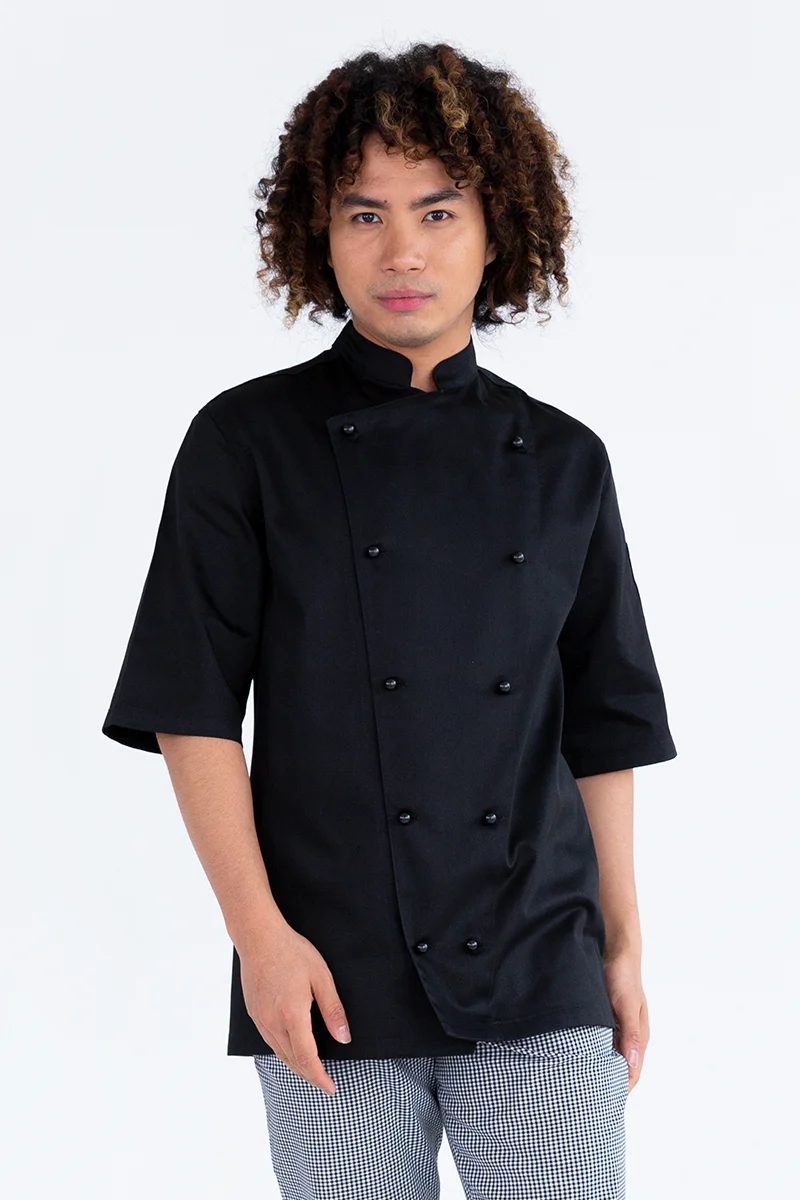 Traditional Black Short Sleeves-4XL