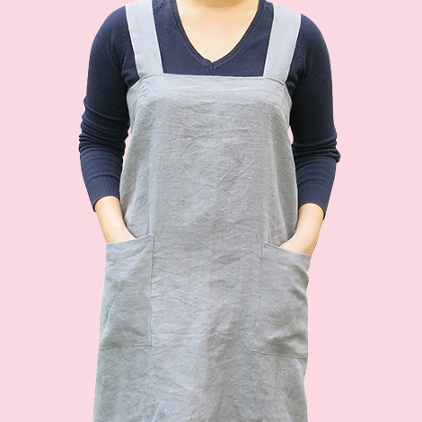 Hanna Cross-Back Pinafore Style Apron
